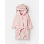 204653-PINKBUNNY Pink robe with bunny ears  100% polyester XS, S, M, L